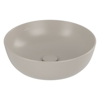 Раковина накладная Villeroy & Boch Artis, круглый, Ø 43 см, CeramicPlus, Almond